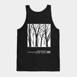 Haruki Murakami / Minimalist Style Graphic Artwork Tank Top